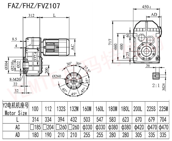 FAZ FHZ FVZ107減速機圖紙 FAZ FHZ FVZ107減速機圖紙